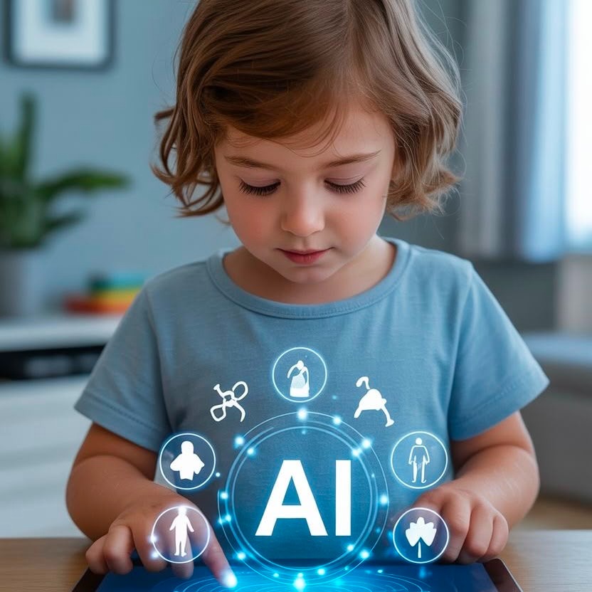 Child dreaming of becoming a AI Engineer