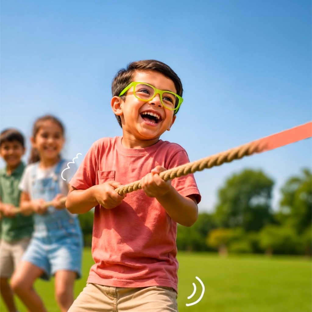 Child dreaming of becoming a Sportsperson